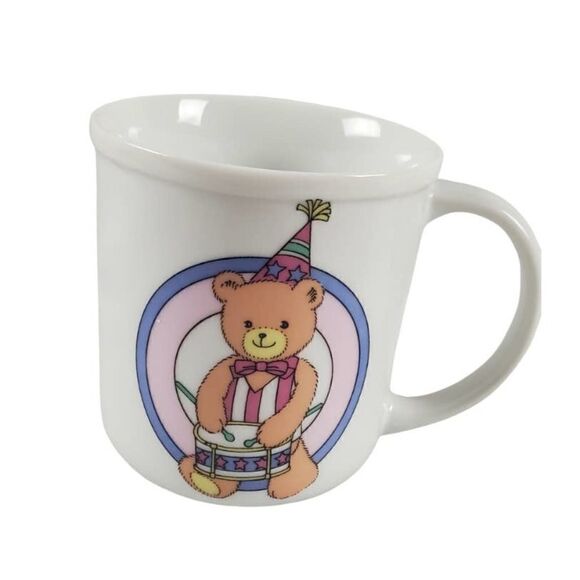 Parade by Shibata Child's Dish Set Mug and Bowl Bears Musical Instruments Japan - Picture 2 of 11